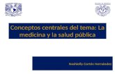 Conceptos centrales del tema: La medicina y la salud pública Nashielly Cortés Hernández.