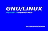 PENSANDO EN CÓDIGO ABIERTO GNU/LINUX por Carlos Marrero Expósito.