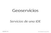 Geoservicios Servicios de una IDE IDERA VII San Salvador de Jujuy 2012.