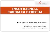 Dra. Marta Sánchez Marteles Servicio de Medicina Interna HCU “Lozano Blesa” (Zaragoza) INSUFICIENCIA CARDIACA DERECHA.