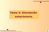 Curso de modelización y simulación de procesos. ETSII. Manuel Rodríguez Tema 3: Simulación estacionaria.