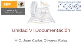 Unidad VI Documentación M.C. Juan Carlos Olivares Rojas.