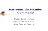 Patrones de Diseño: Command Oscar Sanz Merino Nicolas Moreno Ishii Alex Cuervo Faucha.