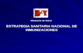 ESTRATEGIA SANITARIA NACIONAL DE INMUNIZACIONES Ministerio de Salud.