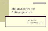Intoxicaciones por Anticoagulantes Alex Matus Nicolas Villablanca.
