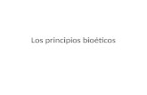 Los principios bioéticos. Bioética Definición Rama de la ética que provee de principios para la correcta conducta humana en lo referente a: – La vida.