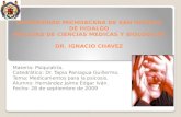 UNIVERSIDAD MICHOACANA DE SAN NICOLAS DE HIDALGO FACULTAD DE CIENCIAS MEDICAS Y BIOLOGICAS DR. IGNACIO CHAVEZ Materia: Psiquiatría. Catedrático: Dr. Tapia.