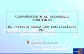 ACOMPAÑAMIENTO AL DESARROLLO CURRICULAR EL PROYECTO EDUCATIVO INSTITUCIONAL PEI Operador contrato 0622 de 2011.