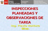 INSPECCIONES PLANEADAS Y OBSERVACIONES DE TAREA 2011 Ing. Flavio Ventura Silva.