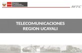 TELECOMUNICACIONES REGION UCAYALI. RED DORSAL NACIONAL DE FIBRA OPTICA RDNFO.