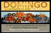 15 DURANTE EL AÑO Ciclo B “El viaje” de Eleni Karaindrou nos evoca la vida misionera, siempre en camino Monjas de St. Benet de Montserrat stbenet@benedictinescat.com.