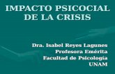 IMPACTO PSICOCIAL DE LA CRISIS Dra. Isabel Reyes Lagunes Profesora Emérita Facultad de Psicología UNAM.