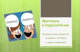 Normas Lingüísticas Profesora Janina Toledo M. Lenguaje y Sociedad ( repaso contenidos)