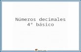 Números decimales 4º básico. Observa: Al igual que con los números naturales, en los decimales usaremos los bloques base 10 para representar: enterodécimo.