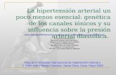 La hipertensión arterial un poco menos esencial: genética de los canales iónicos y su influencia sobre la presión arterial diastólica. Jaume Marrugat IMIM-Barcelona.