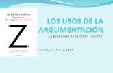 La propuesta de Stephen Toulmin Andrés Lund Medina, 2007.
