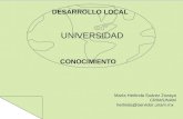 L O C A L DESARROLLO LOCAL UNIVERSIDAD María Herlinda Suárez Zozaya CRIM/UNAM herlinda@servidor.unam.mx CONOCIMIENTO.