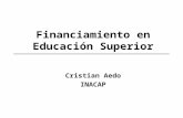 Financiamiento en Educación Superior Cristian Aedo INACAP.