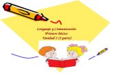 Lenguaje y Comunicación Primero básico Unidad 2 (I parte) Lenguaje y Comunicación Primero básico Unidad 2 (I parte)