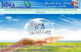 GESTOR DE CARTERA DE CLIENTES PARA ESTRUCTURACION DE FIDUCIA Bidica inmobiliaria es una compañía especializada en gestión de proyectos inmobiliarios.