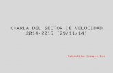 CHARLA DEL SECTOR DE VELOCIDAD 2014-2015 (29/11/14) Sebastián Conesa Ros.