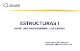ESTRUCTURAS I INSTITUTO PROFESIONAL LOS LAGOS PROFESOR: JORGE BRAVO G. CARRERA: CONSTRUCCIÓN CIVIL.