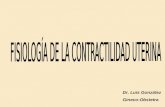 Dr. Luis González Gineco-Obstetra. Métodos Experimentales Para Registrar la Contractilidad Uterina Métodos Externos: Histerodinamógrafos –Uranga Imaz.
