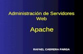 1 Administración de Servidores Web Apache RAFAEL CABRERA PARGA.