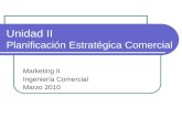 Unidad II Planificación Estratégica Comercial Marketing II Ingeniería Comercial Marzo 2010.