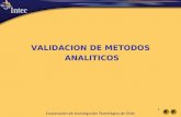 PRESENTACION DE INTEC-CHILE 1 1 VALIDACION DE METODOS ANALITICOS.