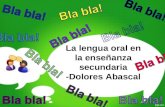 La lengua oral en la enseñanza secundaria -Dolores Abascal.