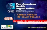 CVSP 2008 Pan American Health Organization.. Campus Virtual de Salud Pública  “Acercando el conocimiento a la práctica” Un modelo.