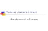 Modelos Computacionales Memorias asociativas Dinámicas.