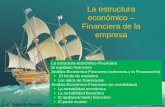 La estructura económico – Financiera de la empresa La estructura económico-Financiera El equilibrio financiero Análisis Económico-Financiero (solvencia.