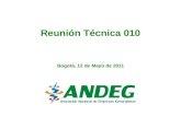Reunión Técnica 010 Bogotá, 12 de Mayo de 2011. Temario 1Res 056 Creg - Subasta Cargo por Confiabilidad2:00-3:00 pm 2Discusión de los formatos de preguntas.