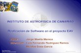 Área de Instrumentación INSTITUTO DE ASTROFÍSICA DE CANARIAS Jorge Maella Mareca Instituto de Astrofísica de Canarias Realización de Software en el proyecto.
