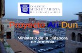 Proyecto Ari Dun Ministerio de la Diáspora de Armenia.