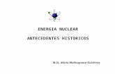 ENERGIA NUCLEAR ANTECEDENTES HISTORICOS M.Sc. Mario Mallaupoma Gutiérrez.
