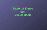 Base de Datos con Visual Basic. SQL RecordSet ¿Qué es el ODBC? Open Data Base Conectivity: Conectividad abierta de bases de datos. Si escribimos una.