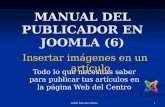 Koldo Parra de la Horra 1 MANUAL DEL PUBLICADOR EN JOOMLA (6) Todo lo que necesitas saber para publicar tus artículos en la página Web del Centro Insertar.