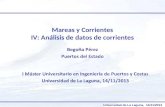Universidad de La Laguna, 14/11/2013 Mareas y Corrientes IV: Análisis de datos de corrientes.