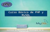 Instituto de Desarrollo de tecnologías de la información Curso Básico de PHP y MySQL.