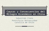 Causas y Consecuencias del Milagro Económico en China Sebastián Claro Pontificia Universidad Católica de Chile.