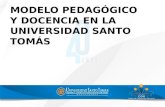 Elementos de filosofía institucional Modelo pedagógico institucional Docencia y modelo pedagógico.