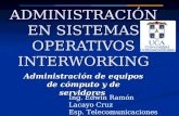 ADMINISTRACIÓN EN SISTEMAS OPERATIVOS INTERWORKING Administración de equipos de cómputo y de servidores Ing. Edwin Ramón Lacayo Cruz Esp. Telecomunicaciones.
