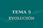 TEMA 5 EVOLUCIÓN EVOLUCIÓN. LA EVOLUCIÓN BIOLÓGICA 1.Teorías preevolutivas Teorías preevolutivasTeorías preevolutivas 2.Historia del evolucionismo: Lamarckismo.