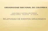 UNIVERSIDAD NACIONAL DE COLOMBIA.  ARISTÓTELES: Concepción Espacio - Tiempo  Espacio Absoluto.  Tiempo Absoluto.