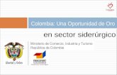 Colombia: Una Oportunidad de Oro en sector siderúrgico.
