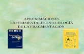 APROXIMACIONES EXPERIMENTALES EN ECOLOGÍA DE LA FRAGMENTACIÓN.