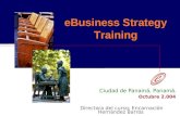 EBusiness Strategy Training Directora del curso: Encarnación Hernández Barros Ciudad de Panamá, Panamá. Octubre 2.004.